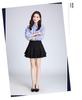 Women's Elastic High Waist Double Layer Square Dance Skirt - A-line with Large Hem and Anti-exposure Design