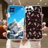 UP20 Cat Kitten Meow Transparent Phone Case for Samsung Galaxy A04 A04S A14 A23 A34 A54 M23 M33 M52 M53