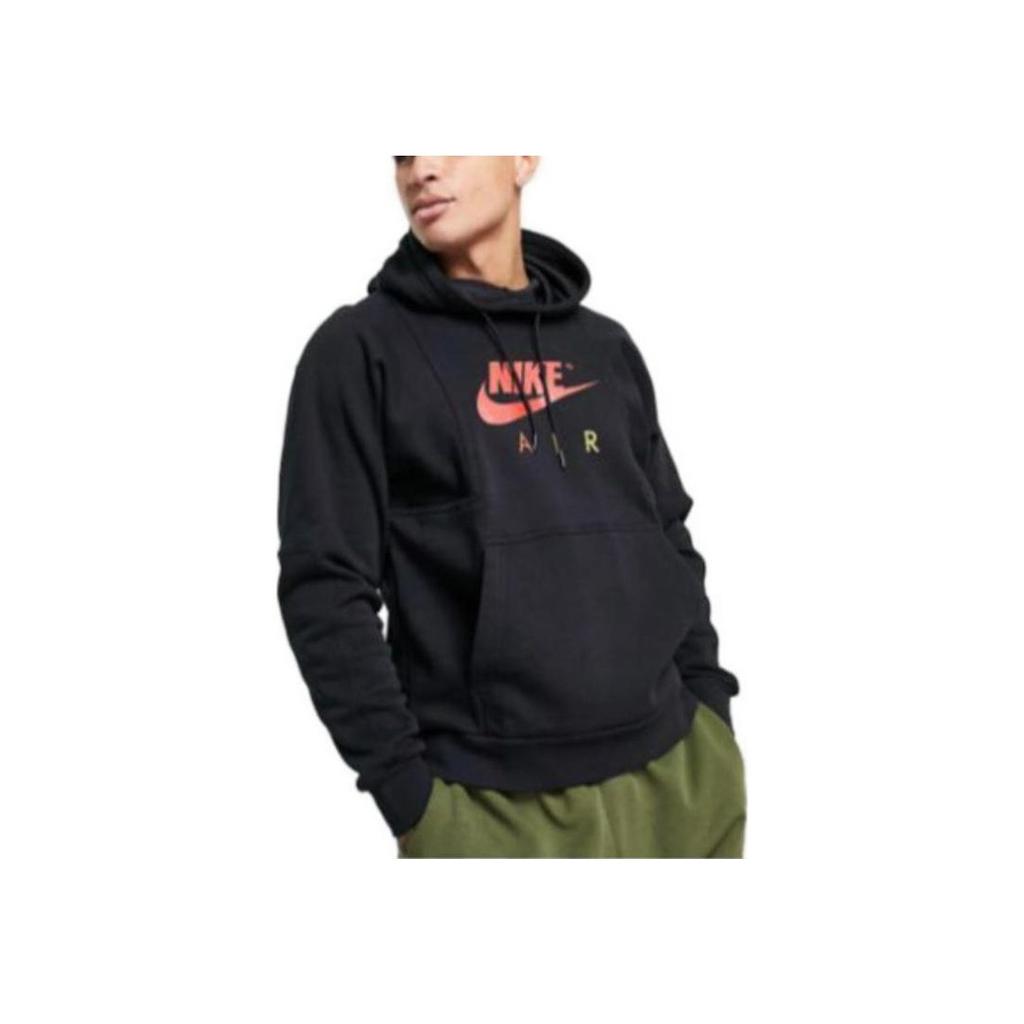 Nike Solid Color Pocket Hooded Pullover Long Sleeve Sweatshirt Men sweatshirt Black DD6383-013