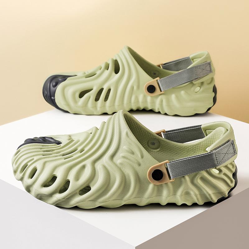 Herren Sandalen mit dicker Sohle Sommer Outdoor Sport Weicher Boden Strandschuhe Eva Material Bequem Lässig Paar Stil Sandalen