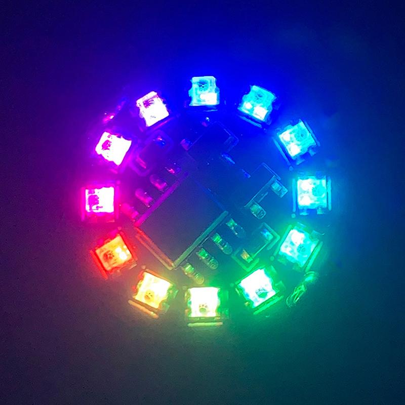 4-režimová barevná magnetická ovládací lampa Bezdrátové LED světlo Magnetická indukční lampa + Knoflíková baterie DIY Anime krajinný diorama model