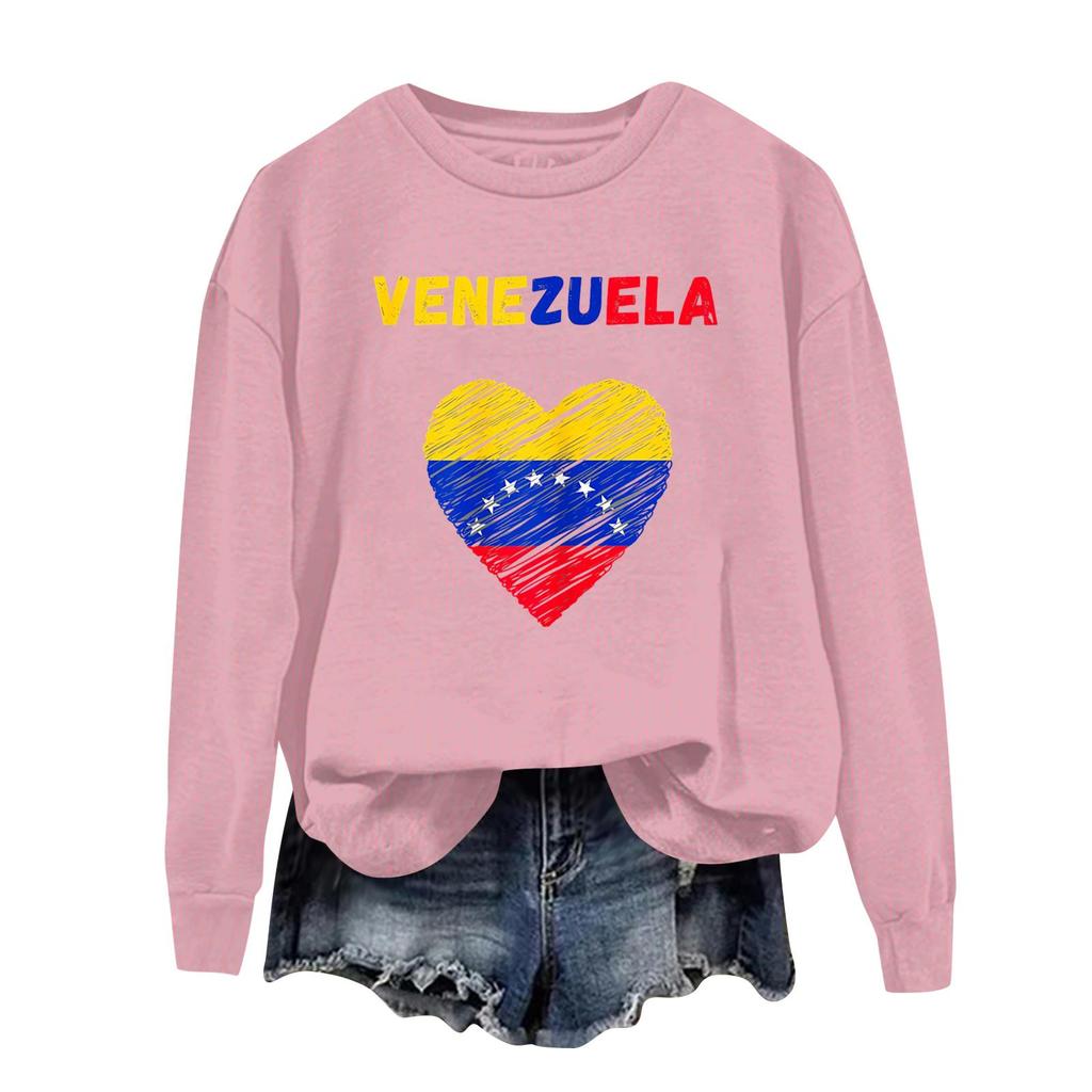 Damen bedruckter lässiger Sport-Kapuzenpullover mit langen Ärmeln und rundem Ausschnitt