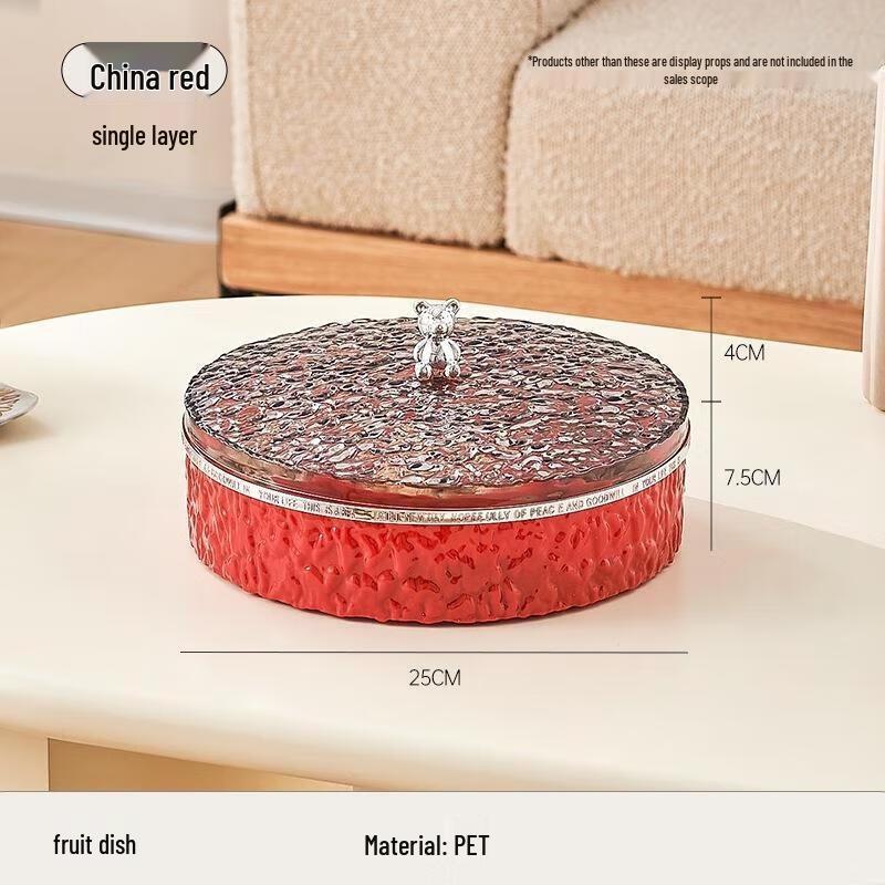 Single-Tier Household Fruit & Snack Plate