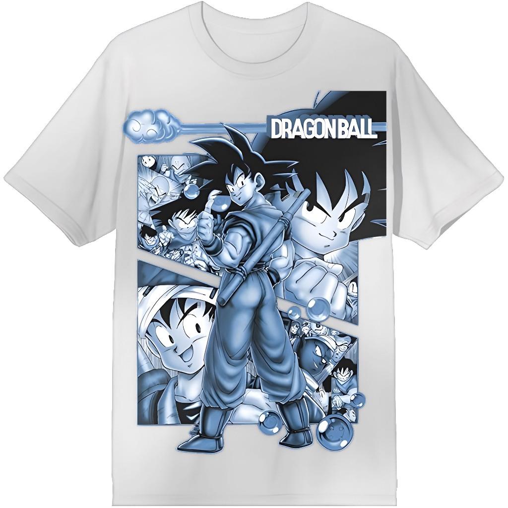 Dragon Ball Z Super Saiyan Katakana Graphic Summer New Vintage Fashion Men's and Women's Streetwear