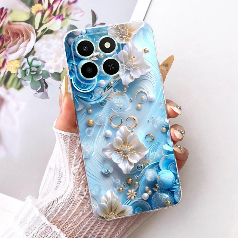 For Honor X6C Cute Flower Butterfly Cat Painted Case HonorX6c X 6C 4G NIC-LX1 LX2 LX3 Soft Silicone TPU Phone Cases