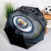 Automatyczny parasol z nadrukiem City Football Club, 8-żebrowy, do podróży, na kemping, parasol codzienny, niezbędny prezent dla rodziny i przyjaciół