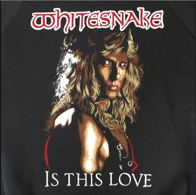 Винтажная Whitesnake Is This Love Хлопок Черный Мужской Все Размеры D022 Унисекс Футболка XXL