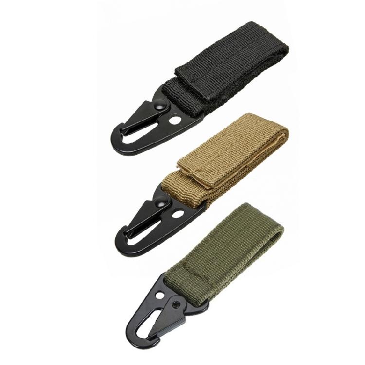 Nylon Webbing Buckle Strap Clip Tactically Belt Hanging Carabiner Hook Belt Clip