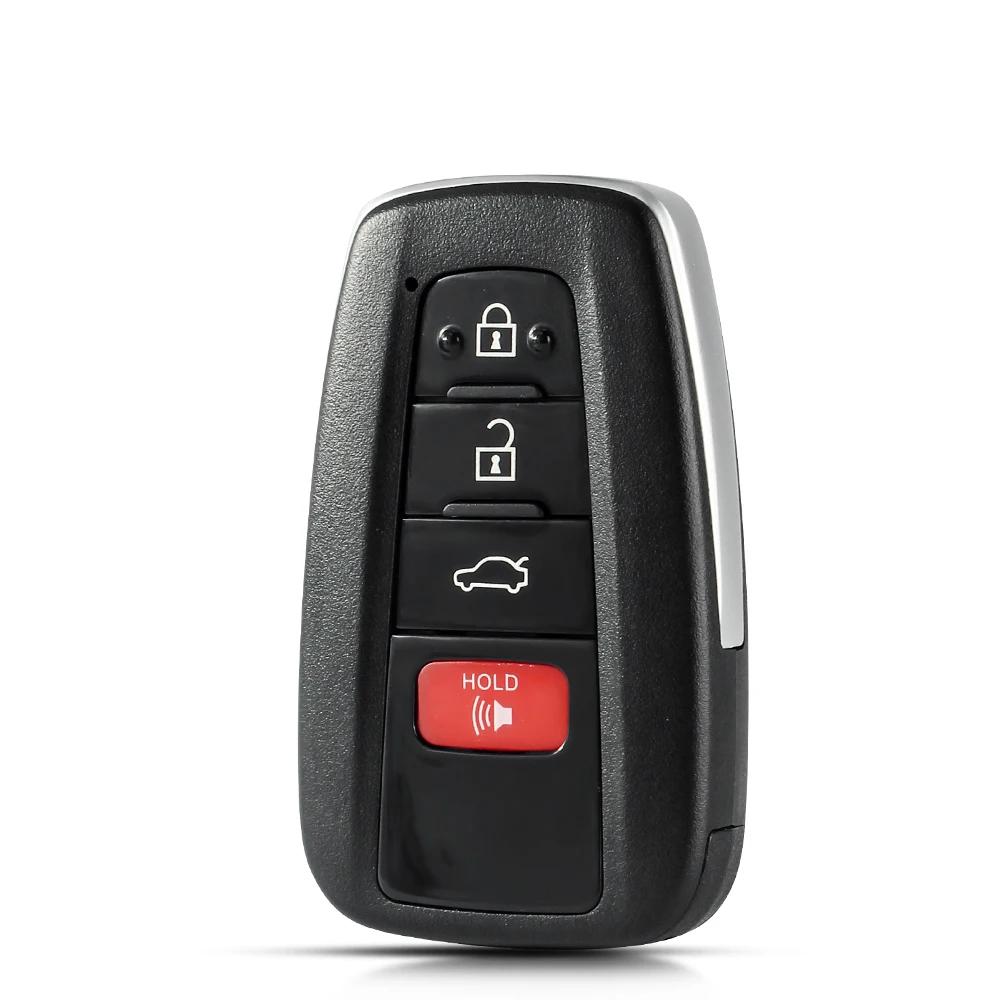 Voor Toyota Prius Camry Rav4 C-Hr Auto Afstandsbediening Sleutelhoes 2/3/4 Knoppen Case Cover Fob Inzet Sleutelblad