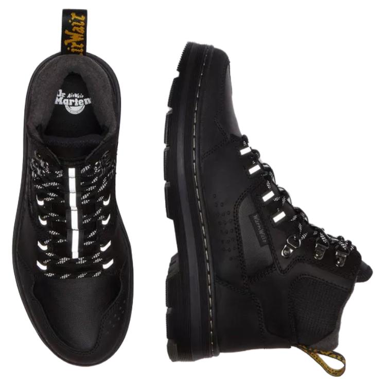 Dr. Martens Fashion Trend Versatile Slip-Resistant Durable Mid-Top Casual Shoes Unisex casual shoes Black 32104001