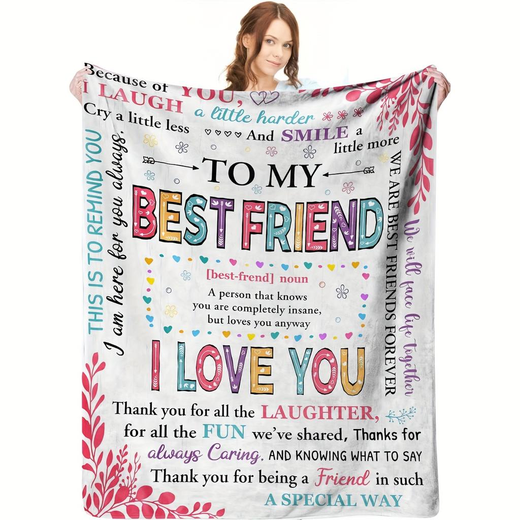 Soft and Warm Flannel Blanket - a Cozy Blanket for All Seasons, Perfect for Sofa, Bed - the Perfect Gift for Your Best Friend