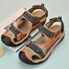 Fashion Men Sandals Non-slip Rubber Soles High Quality Casual Water Trekking Mesh Leather Beach Breathable Summer Outdoor Hiking Soft