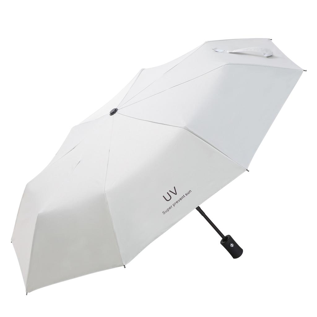 Modern Fully-Automatic Windproof 8-Rib Three-Folding Umbrella Adults 190T Nylon 97cm Open Diameter Business Travel Use