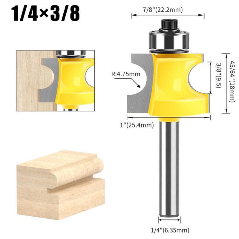 

Подшипник угловой бусинчатый фрезерный станок для шкафа-фрезы прямой полукруглый фрезерный станок для гравировки деревообрабатывающий инструмент 1/4 дюйма 6 мм хвостовик 1/4inch shank жёлтый