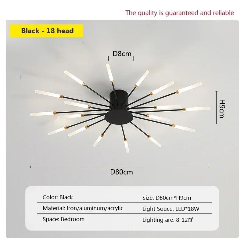 Modern LED Ceiling Lamps Acrylic Sunflower Ceiling Lights Brushed Antique Gold Creative Chandelier Living Dining Room Lighting