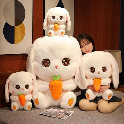 30/40/50CM Lovely Long Ear Rabbit Plush Toys Kawaii Bunny Dolls Stuffed Soft Animal Pillow Girls Kids Birthday Xmas Gifts