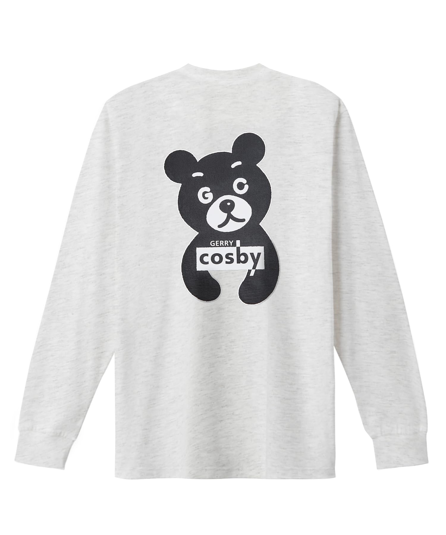 

[IMPROVES] Casual [GERRY cosby] Custom Bear Long Sleeve T-Shirt, Men s, Oatmeal
