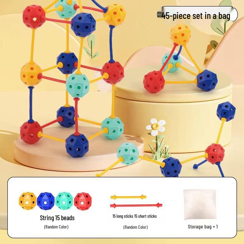 3D Interlocking Beads: Spatial Geometry Building Blocks for Kids