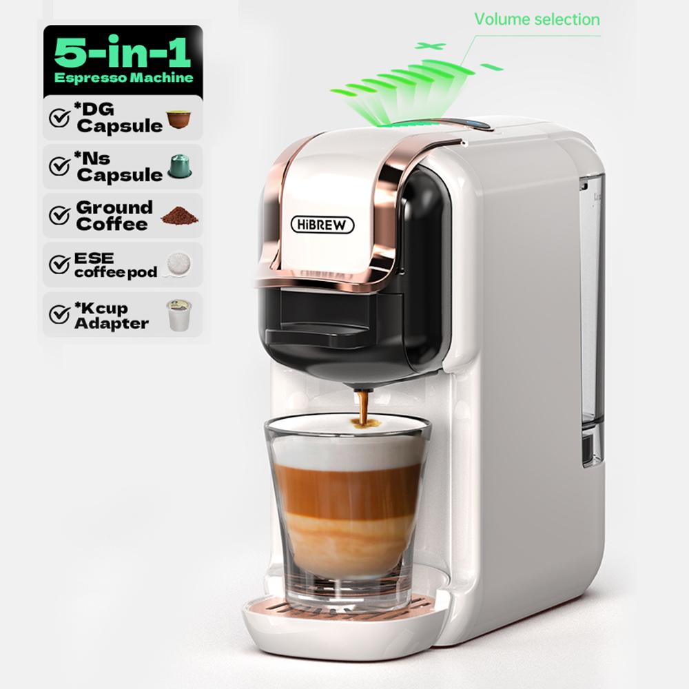 Multi Capsule Coffee Machine HiBREW 5 in 1 20 Bar Hot And Cold Extraction H2B