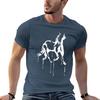 Splatter Horse (white) TShirt Basic Short Sleeve TShirt for Unisex