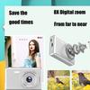 Digital Camera 4K 48MP Kids Camera 8X Zoom Anti Shake Point and Shoot Camera for Teens Students Children Portable Camera
