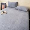 Winter Milk Velvet Single Fitted Sheet, New High Weight Plus Velvet Warm Fitted Sheet, All-inclusive Anti-slip Bed Sheet