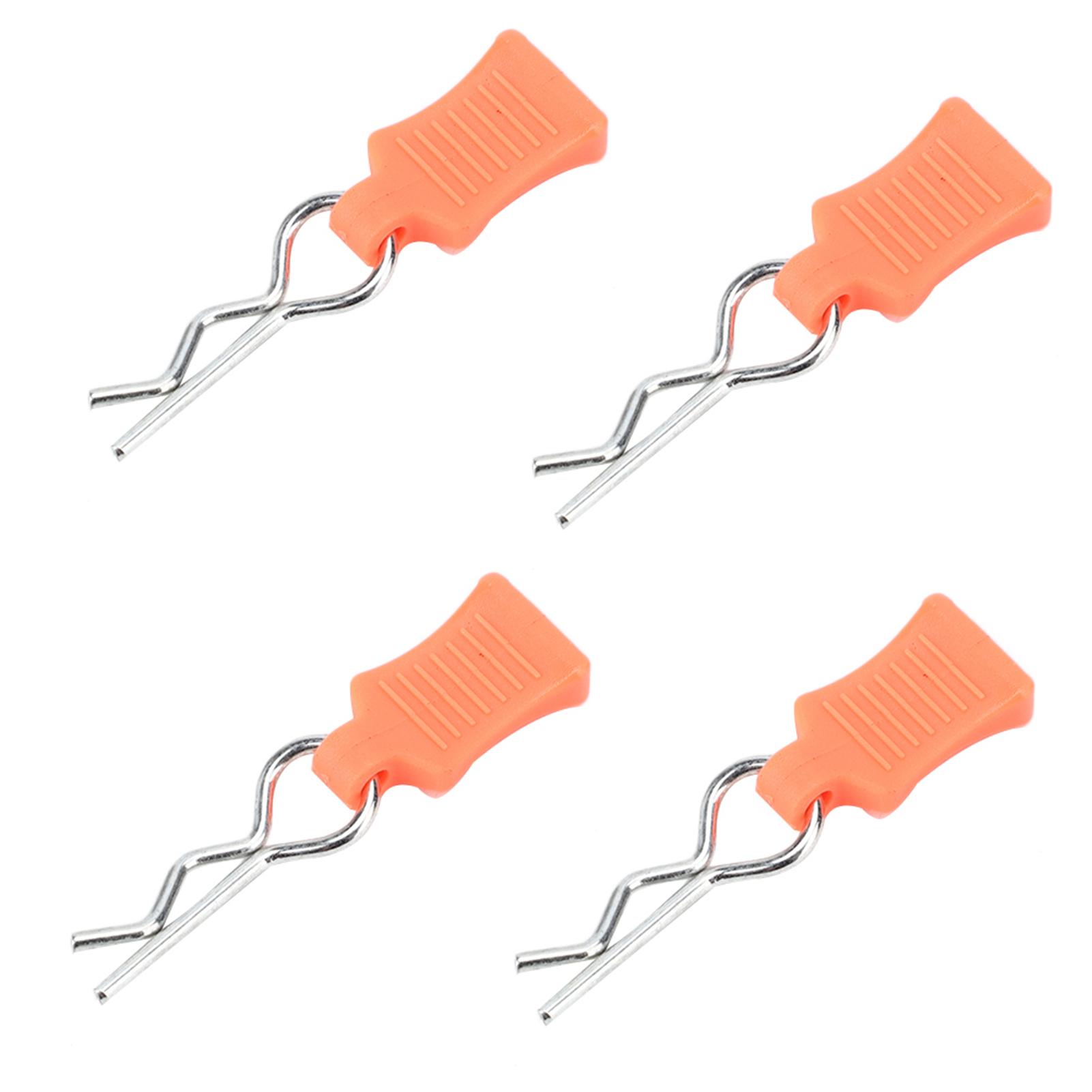 

Body Shell Clip Pin Fixing Bracket Set Accessory Part for 1 8 1 10 1 12 RC Car(Orange ) помаранчевий