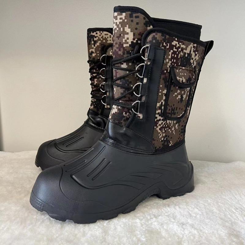 Fishing Boots, Waterproof Shoes, Detachable Inner High-top Outdoor Protective Shoes, Non-slip Rain Boots