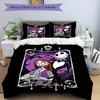 3pcs Jack and Sally Disney Bedding Set Includes 1 Quilt Cover and 2 Pillowcases, Comfortable Bedding F049