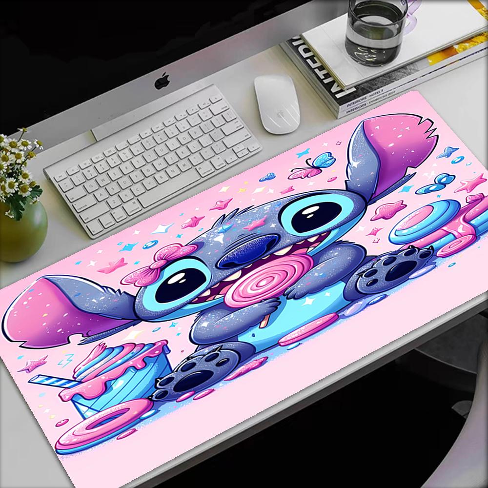 Stitch Theme Mouse Pad, Non Slip Rubber Base, Multifunctional Office & Home Decor, Perfect for Workspace Personalization.