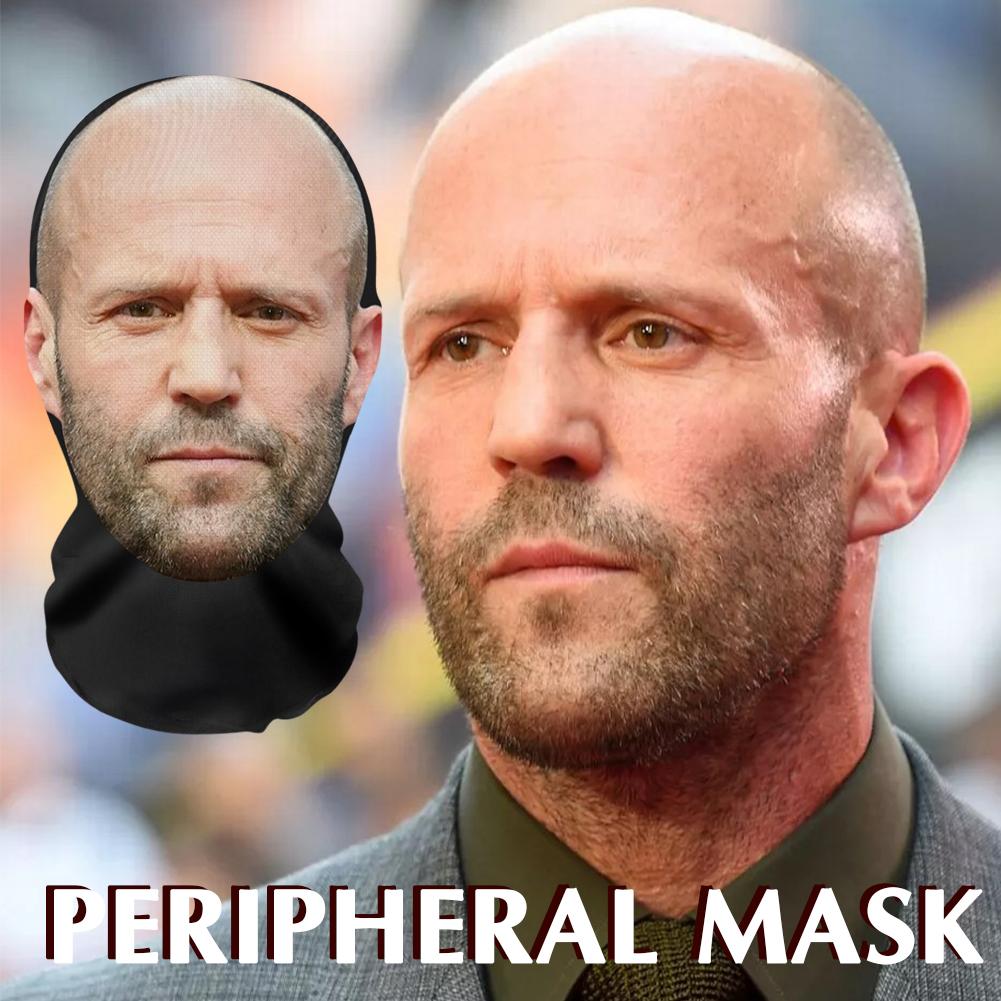 3D-printet helmaske Visuell maske Realistisk kjendisartist Ansiktsmaske Rekvisitter Kostyme For Festartikler Cosplay