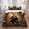 Steampunk Rabbit Adventure Print 3Pcs Bedding Setduvet Cover With 2 Bedropillowcase Home Birthday Gift