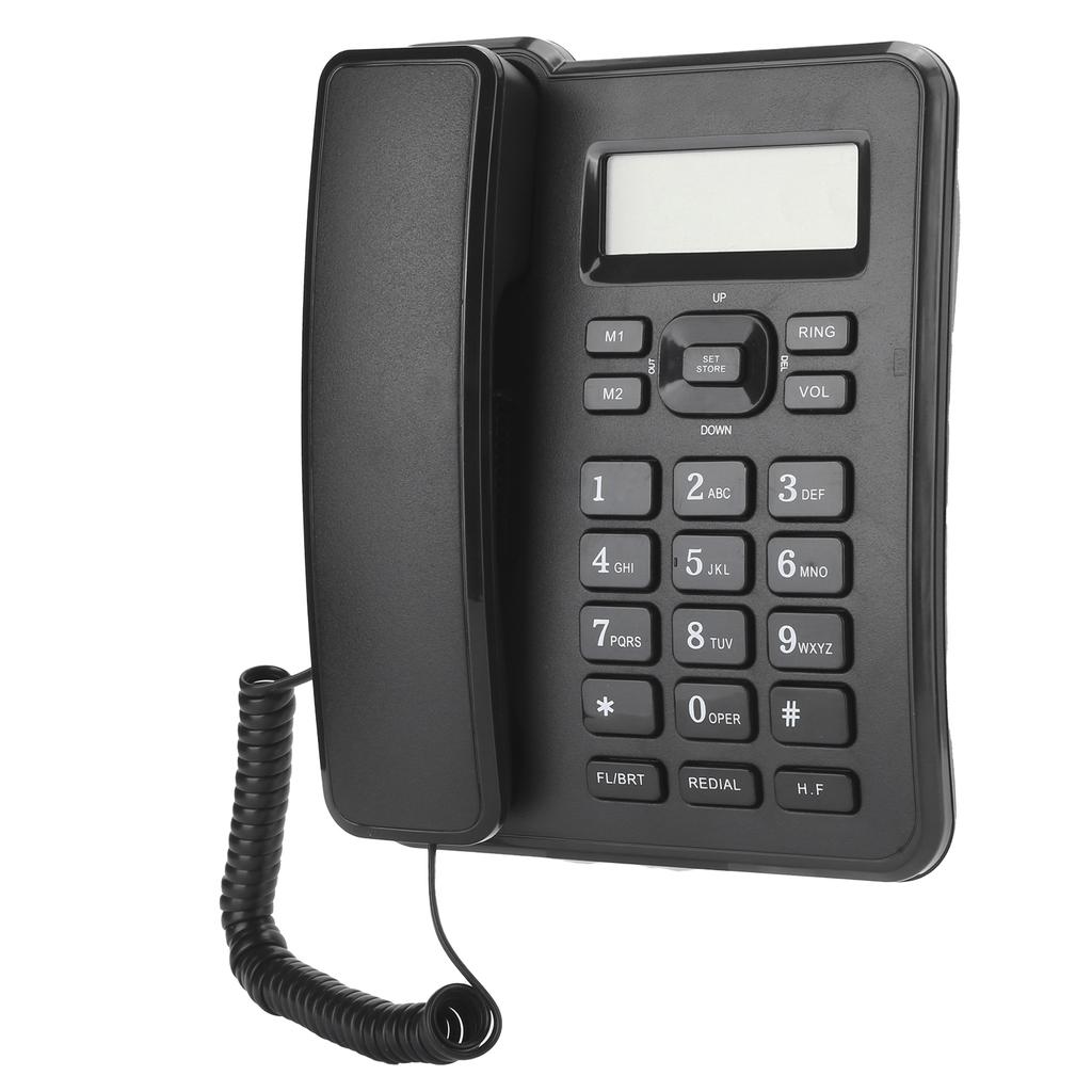 KXT6001CID Fixed Telephone Home Wired Landline Business Office Corded Desk Phone ABS