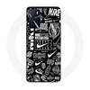 Maniacase Case for Oppo A16S Nike Air Logo Download Nike Graffiti Black and White