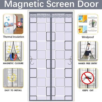 Tenda per porta aria condizionata anti-freddo isolamento termico anti-zanzare magnetica stanza cucina corridoio tenda per porta autoassorbente