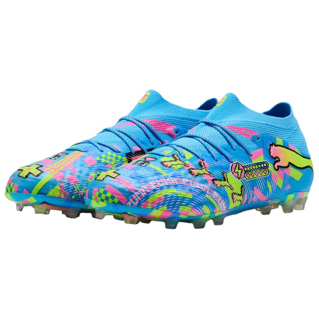 Men's Sneakers PUMA Future 9 Soccer Shoes Unisex Low-top Blue Pink Green