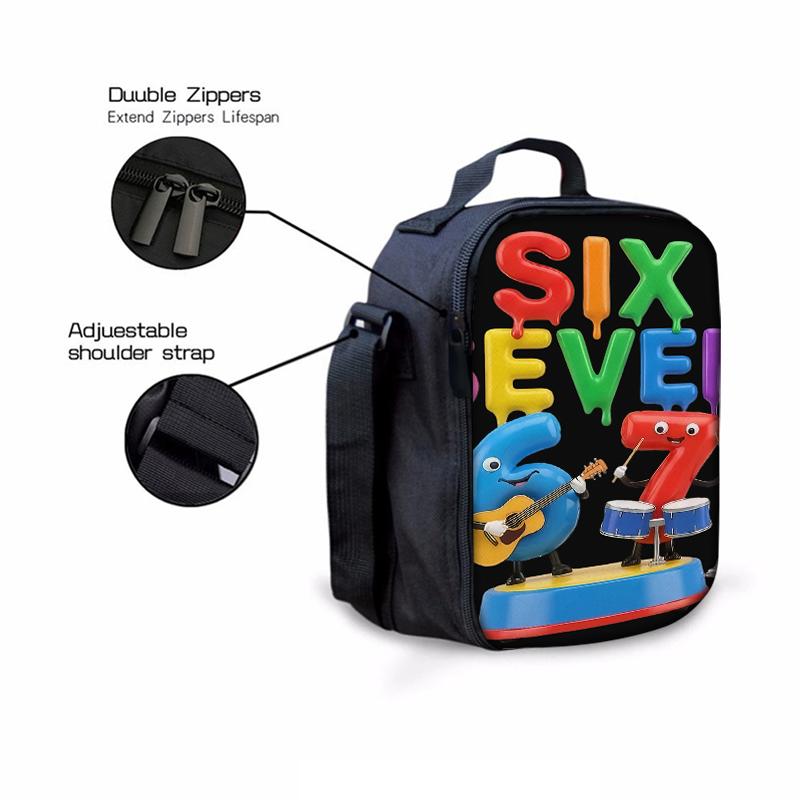 3PCS Numbered 6&7 Pattern Backpack Set | The Perfect Choice for School & Travel