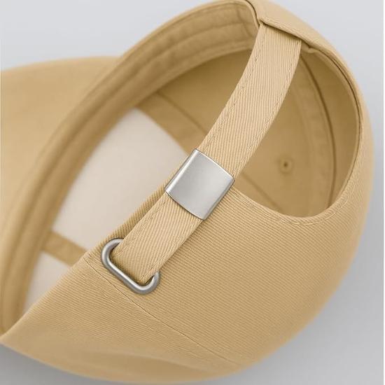 Bless International Premium Cotton Baseball Caps for Men & Women (Beige Color)