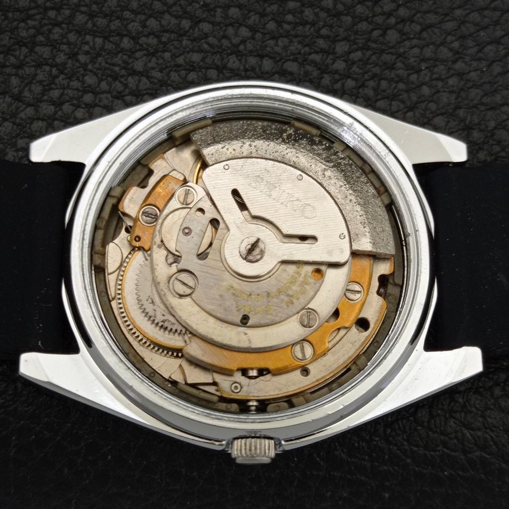 REFURBISHED SEIKO 5 AUTOMATIC 6309A JAPAN MENS VINTAGE BLACK WATCH a701730-5 R206c-a701730