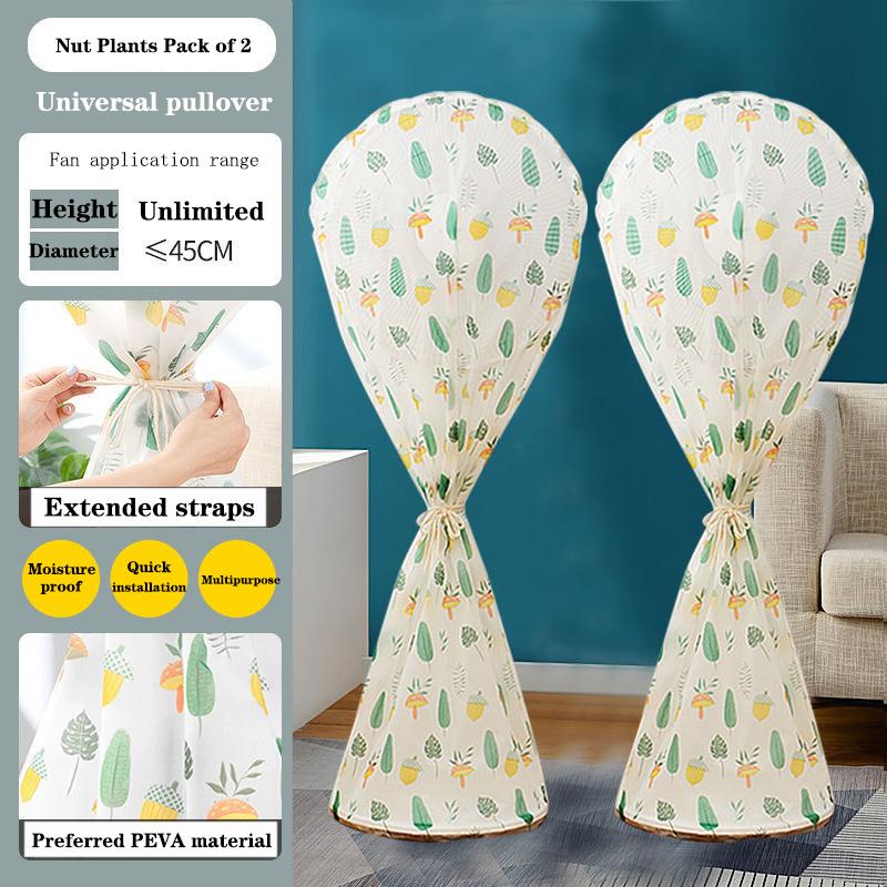Electric Fan Cover, Dust Cover, Electric Fan Protective Cover, Vertical Floor Type, Fully Wrapped Fabric, Circular Dust Proof Mesh Cover