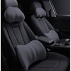Car Headrest Pillow Lumbar Support Cushion Set Memory Foam Neck Waist Driver Passenger Comfort Travel