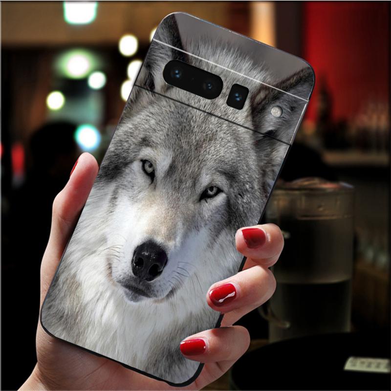 Handyhülle für Google Pixel 7 Pro 7 6A 6 Pro 5A 4A 3A Pixel 4 XL Pixel 5 6 4 3 XL 3A XL 2 XL Classic Cool Wolf Case Funda