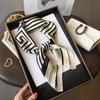Elegant Nordic Style All Seasons Scarf Faux Silk Shawl Bandana Simple Chic Decorative Wrap For Women Square Scarves