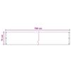 Balcony Privacy Screen Taupe 75 X 700 Cm HDPE and Aluminum