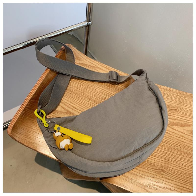 Jednoduchá a módní taška na knedlíky Dámská taška Crossbody Bavlna Malá látková taška Taška přes rameno Taška přes rameno