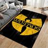 Wu-Tang Gelbes Logo Teppich geeignet als rutschfeste Matte für das Wohnzimmer oder Schlafzimmer Sofa