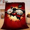 1PC Heartfelt Love cute doll Flannel Blanket Gift, Suitable for Both Men And Women, Soft Ideal for Beds And Sofa, Birthday Or Christmas Gift
