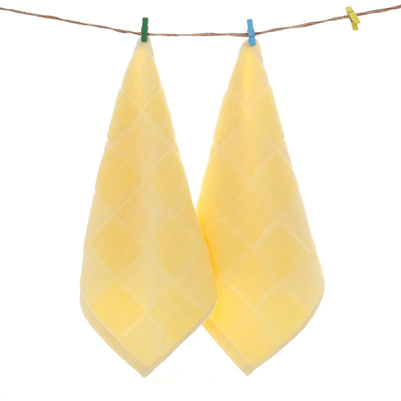 Solid Color Soft Cotton Baby Towel - 35x35 Cm, Absorbent for Face Wash & Saliva, Ideal for Children