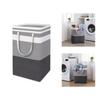 2 Piece Foldable Cloth Laundry Hamper 75L Practical Carrying Handles Space Saving Storage Solution for Bedroom