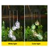 Solar Wind Chime Garden Metal Orb Wind Chime with Color-Changing Solar Lights